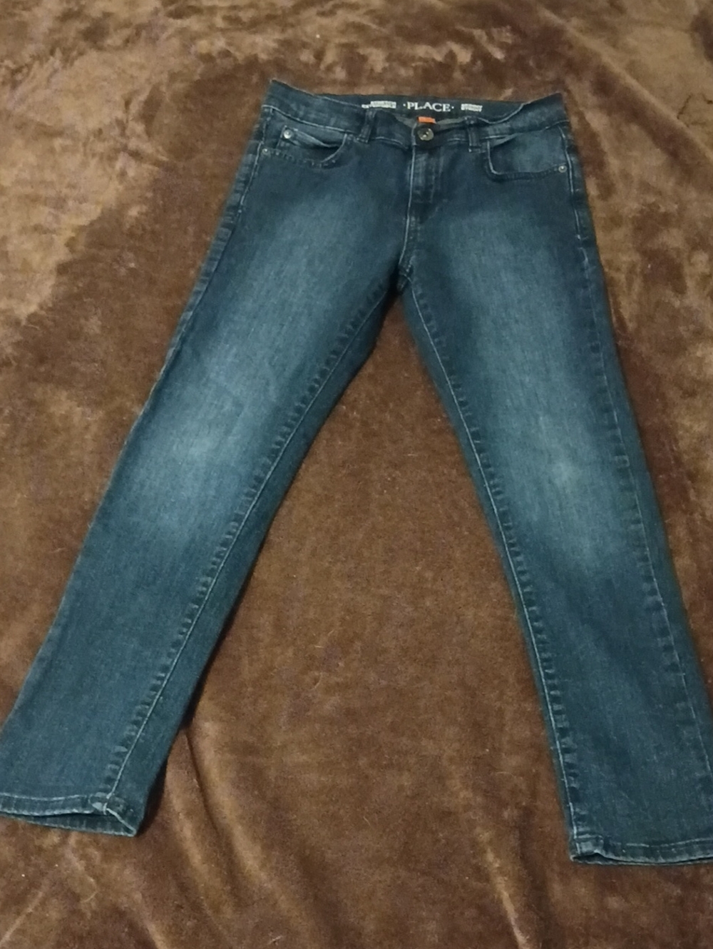Place Women's Medium Dark Skinny Jeans - Indigo Blue
